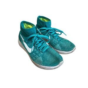 Nike Lunarepic Flyknit High Top Women's Size 10.5 Running Shoes Clear Jade